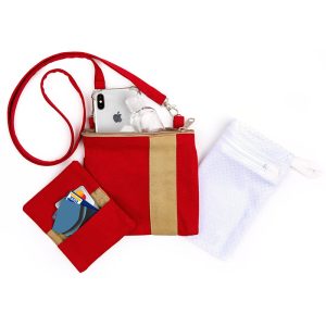 Photo of Mini Essentials Bag Set in red, front side