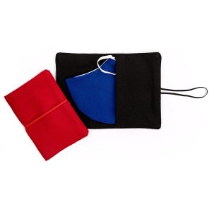 Large Flip Pouch Duo - Red and Black