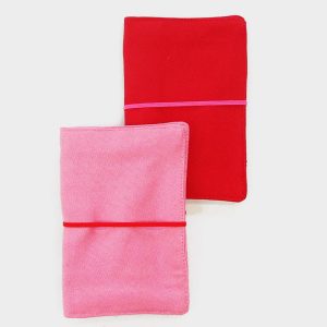 Large Flip Pouch Duo - Pink and Red