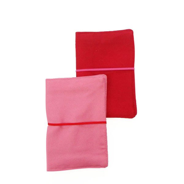Large Flip Pouch Duo - Pink and Red