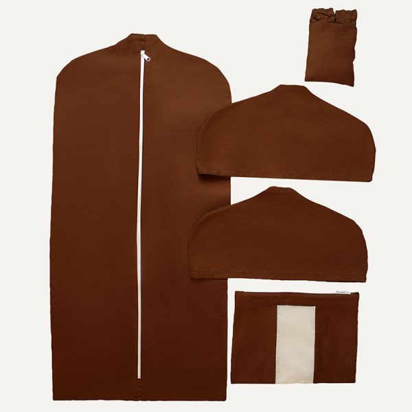 photo of deluxe wardrobe protection bundle in brown