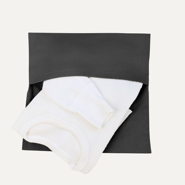 Product photo of Garment Saver Folding Bag in Black color and in use