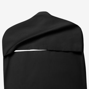 photo of Fresh View garment bag in black color (view from back)