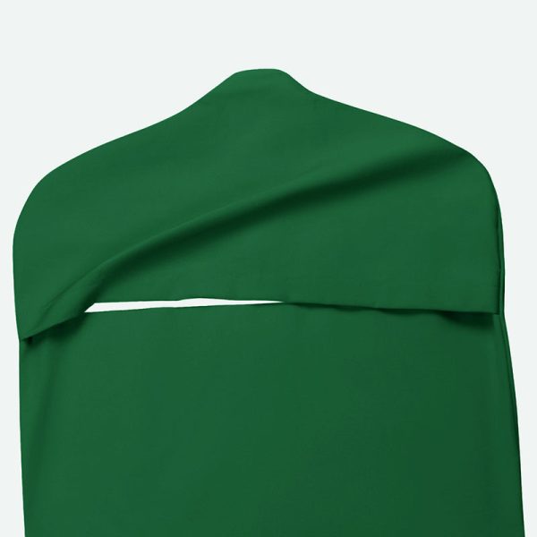 photo of Fresh View garment bag in emerald color (view from back)