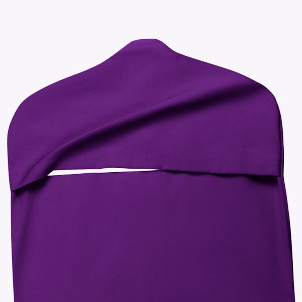 photo of Fresh View garment bag in grape color (view from back)