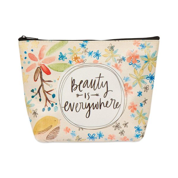 photo of Garment Saver Message Makeup Bag with the message, "beauty is everywhere"