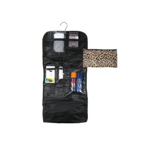 photo of Garment Saver Travel Roll Bag set in black leopard pattern