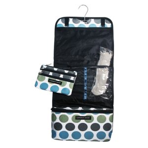 photo of Garment Saver Travel Roll Bag set in polka dot pattern